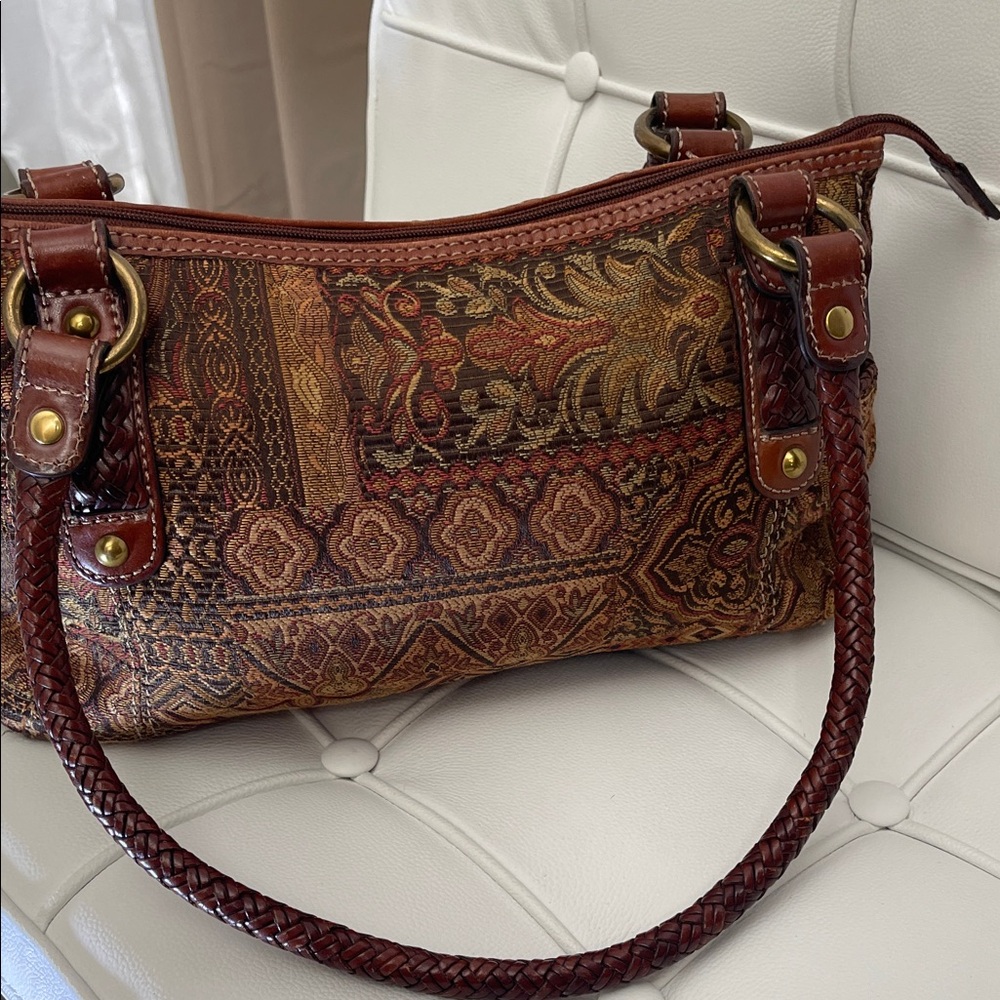 Fossil Brown and Tan Shoulder Bag - Picture 3 of 9